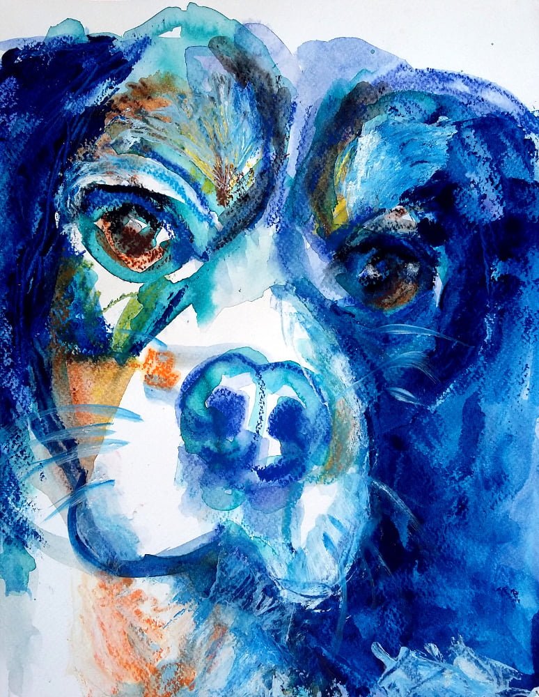 Ritratto di cane dipinto