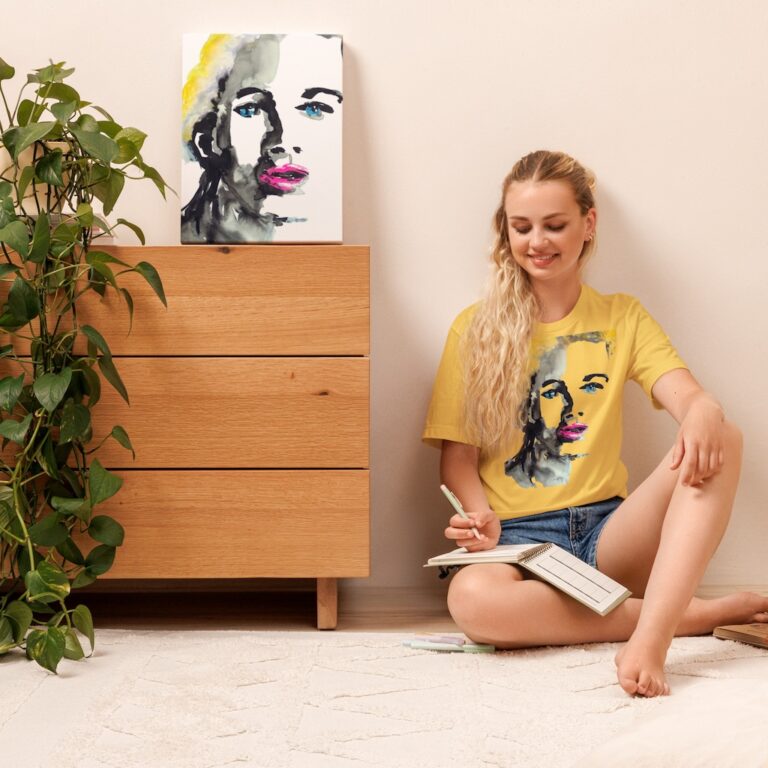Wearable Art – My Limited Edition T-Shirt Collection is Born 7 unisex-staple-t-shirt-yellow-front