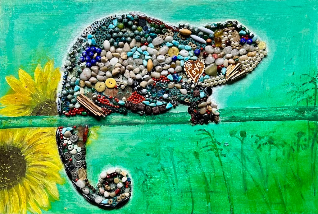 Chameleon - Painting by Ilaria Berenice