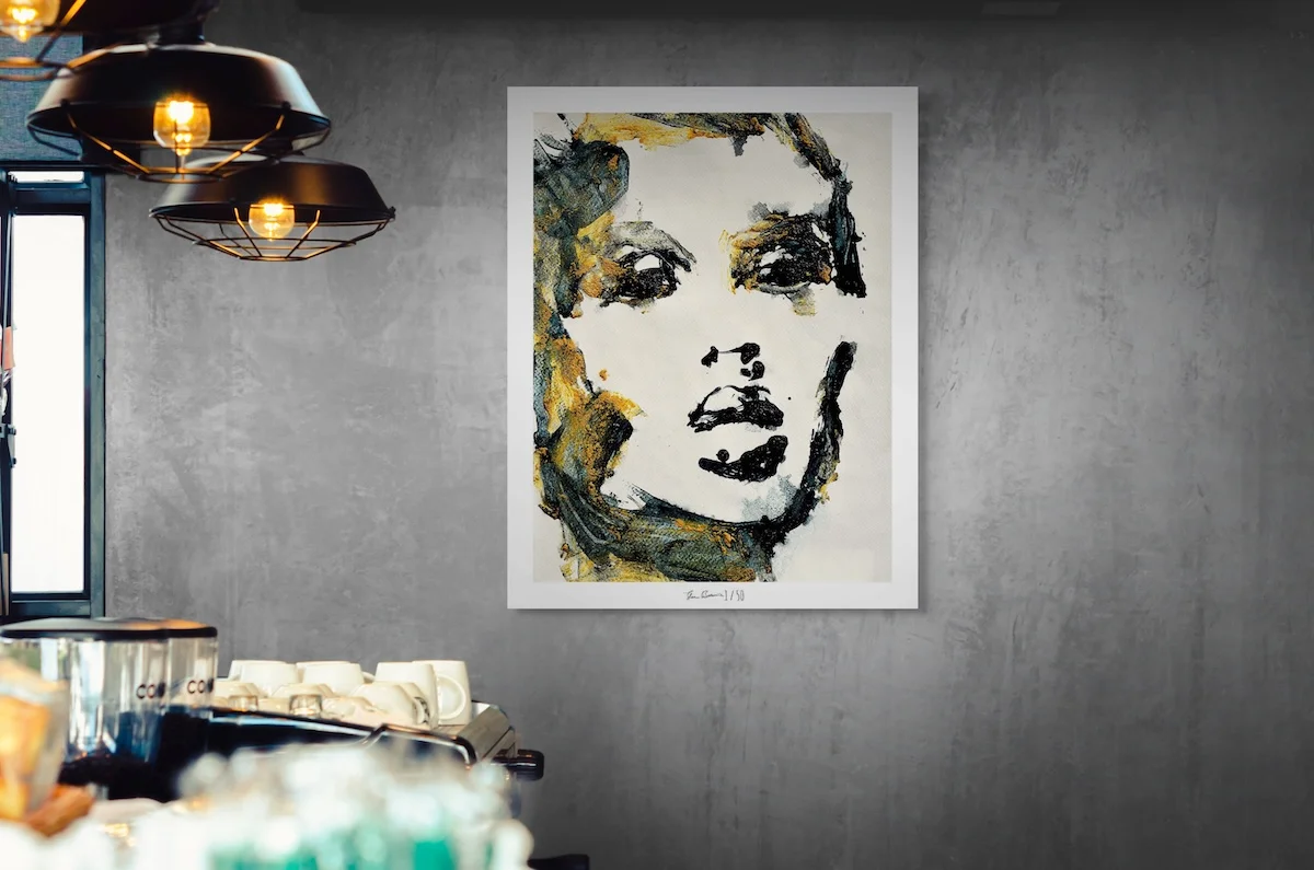 Golden Face Limited Edition Fine Art Print by Ilaria Berenice