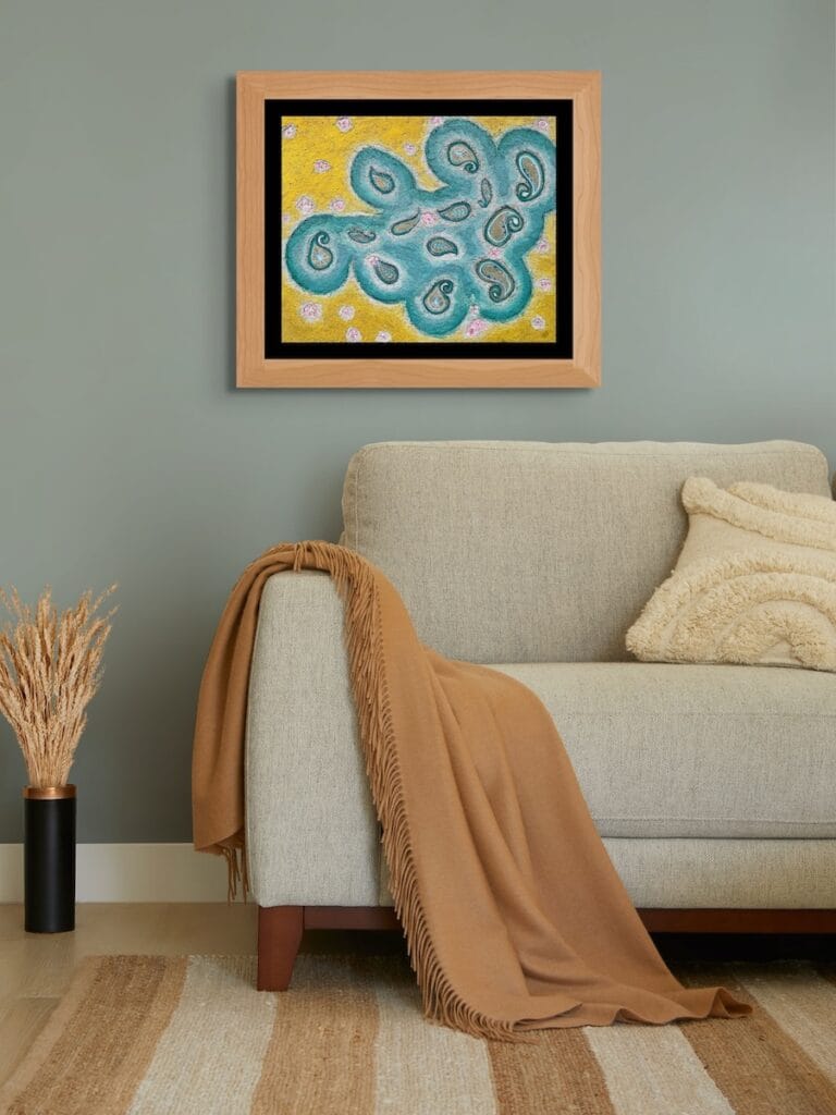 Archipelago of Potentials 2 Archipelago of Potentials and brown throw on a sofa