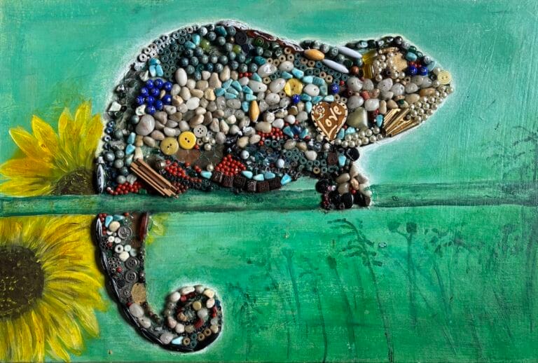 Chameleon- painting by Ilaria Berenice