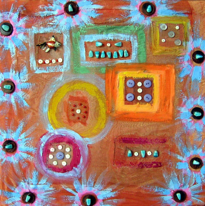 Field of Fragments - painting by Ilaria Berenice