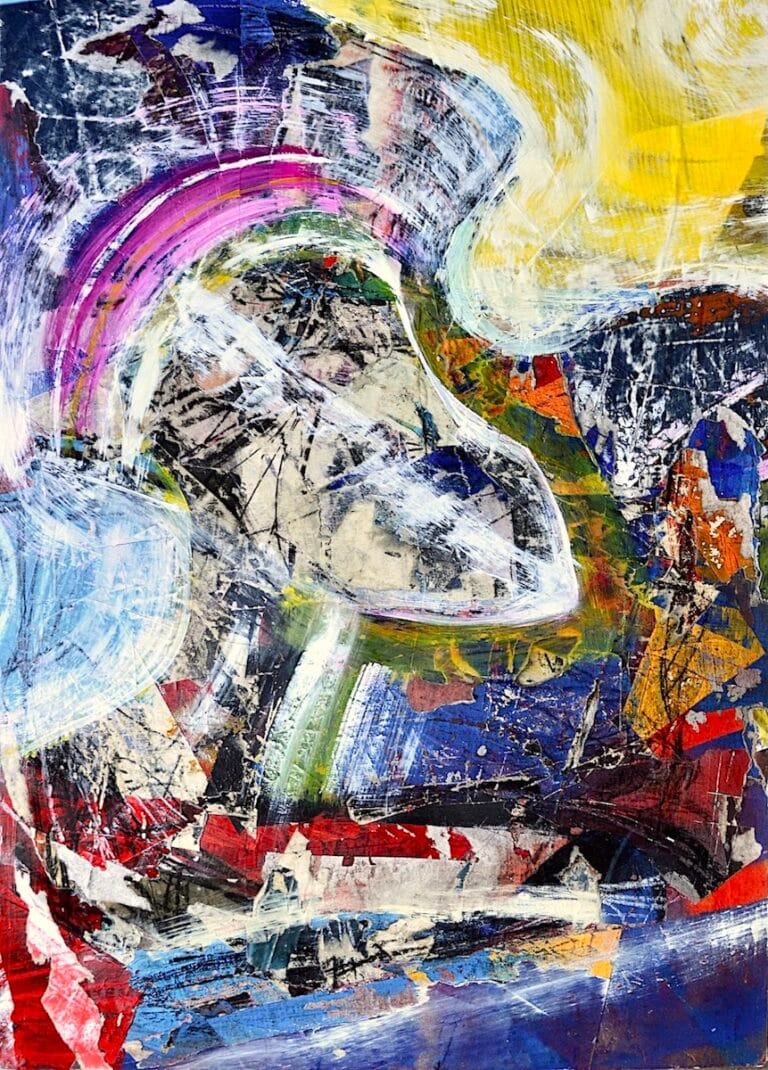 Threshold State 50x70cm dipinto di Ilaria Berenice