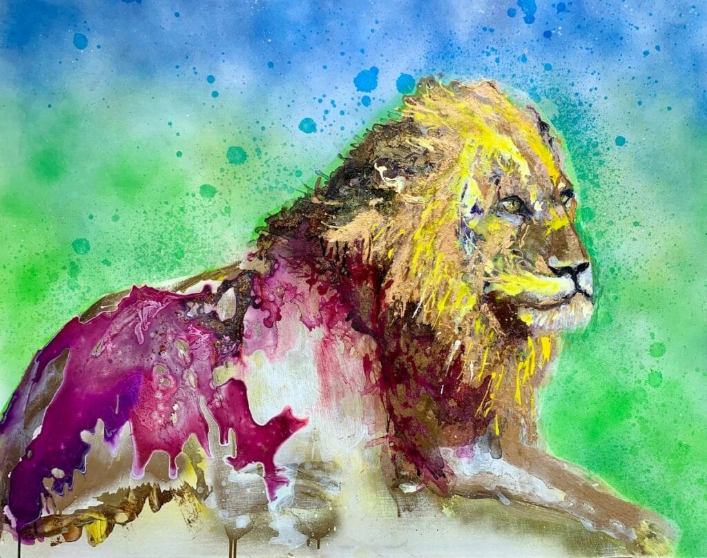 Sovereign Lion painting by Ilaria Berenice