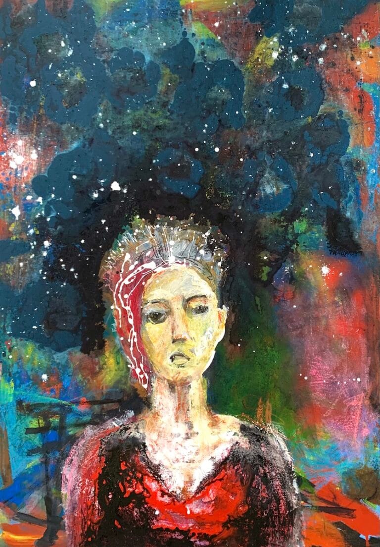 Starborn – contemporary painting by Ilaria Berenice and Paolo Amoretti