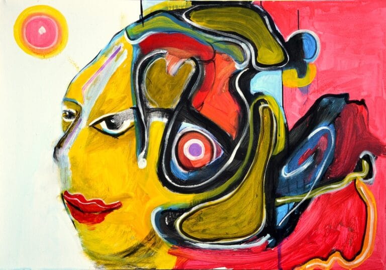 Thoughts in Motion – contemporary abstract painting by Ilaria Berenice