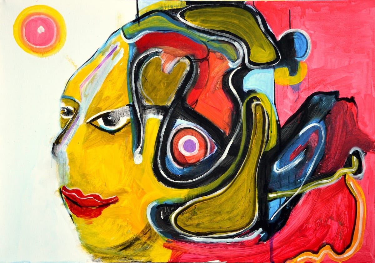 Ilaria Berenice – Contemporary Abstract Artist 1 Thoughts in Motion – contemporary abstract painting by Ilaria Berenice
