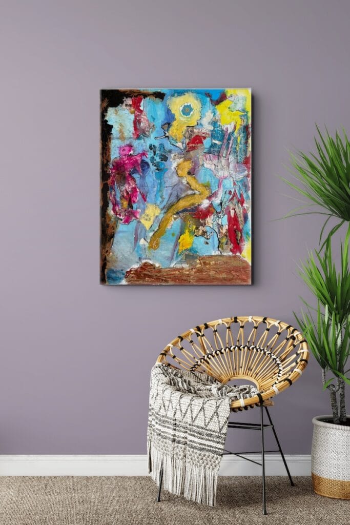 Emergent Axis by Ilaria Berenice displayed in a contemporary interior