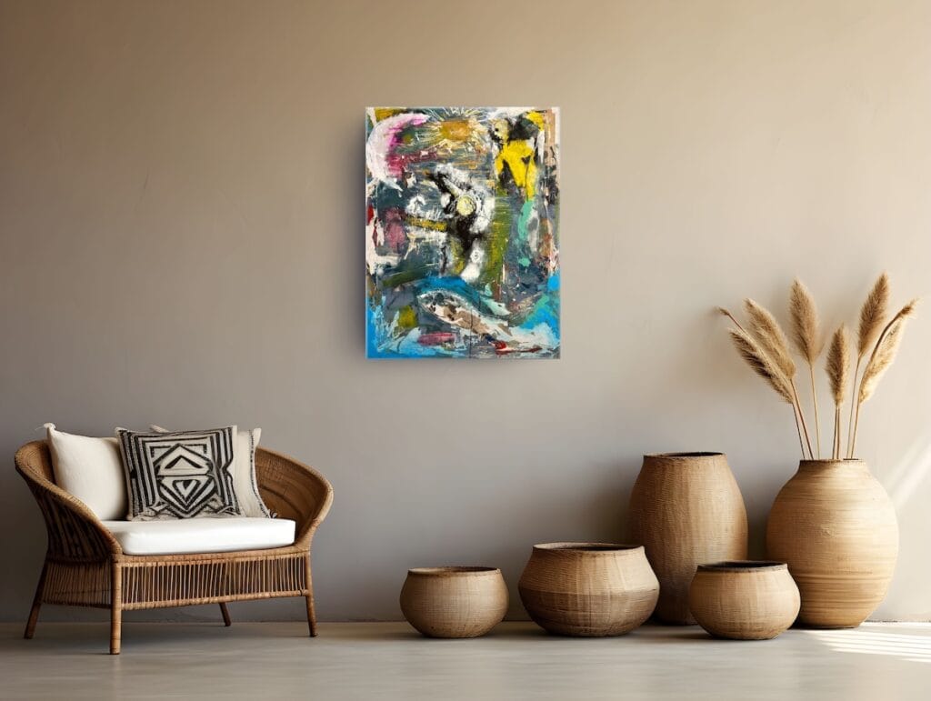 Uncharted Passage by Ilaria Berenice displayed in a neutral contemporary interior