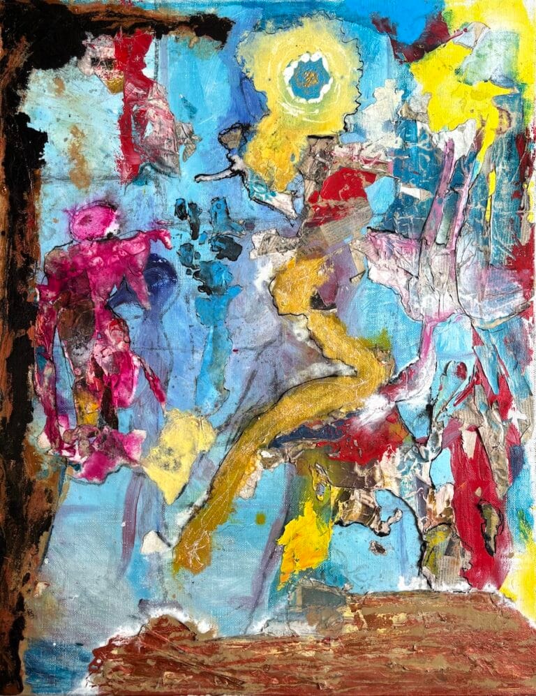 Emergent Axis 2 Emergent Axis, mixed media abstract painting by Ilaria Berenice